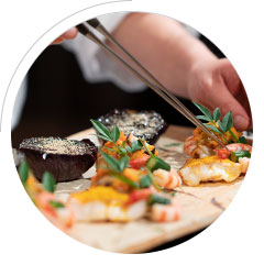 スタイルに合わせたこだわりのお料理