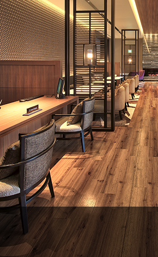 1.15階専用レセプションでのチェックイン・チェックアウト