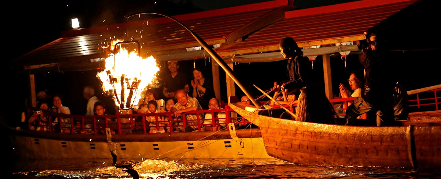 木曽川鵜飼（夜の鵜飼観覧船プラン）