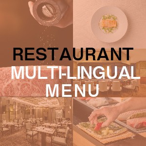 RESTAURANT MULTI-LINGUAL MENU
