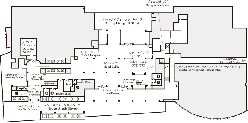 15F レストラン・フロント