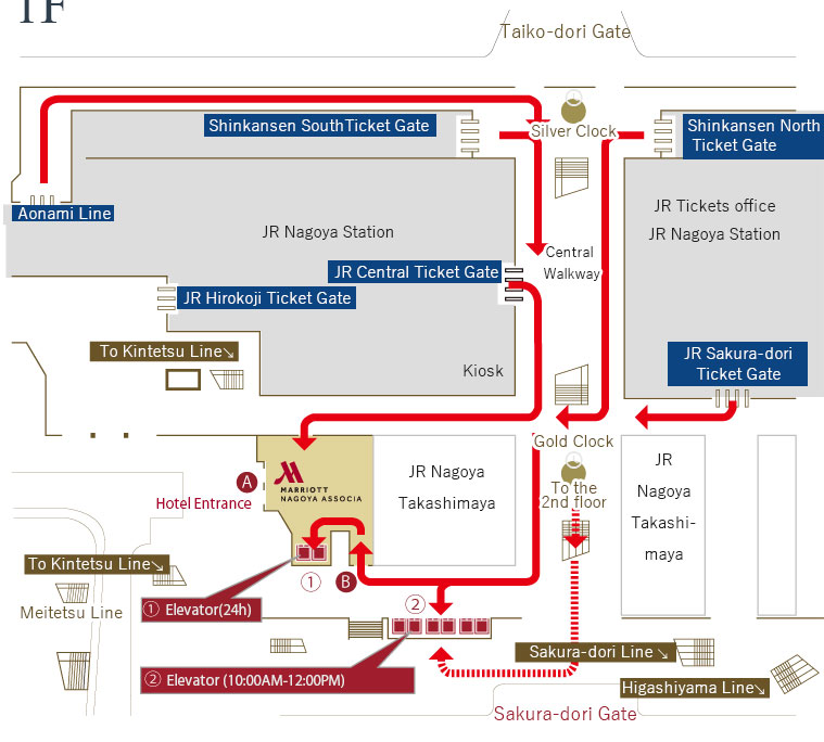JR名古屋駅構内のご案内