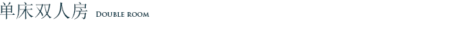 单床双人房