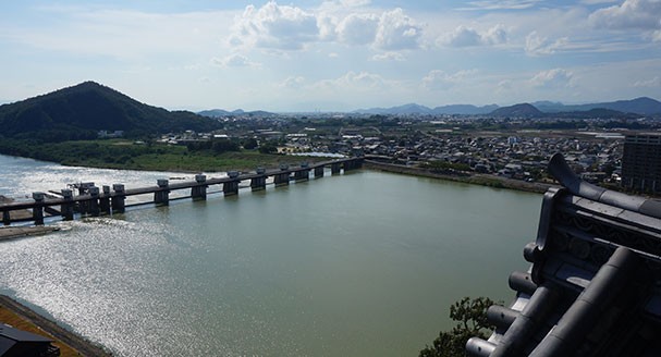 犬山城的风景