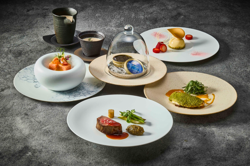 スカイラウンジ ジーニス コース料理画像