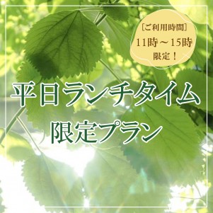 平日ランチタイム限定プラン　　　