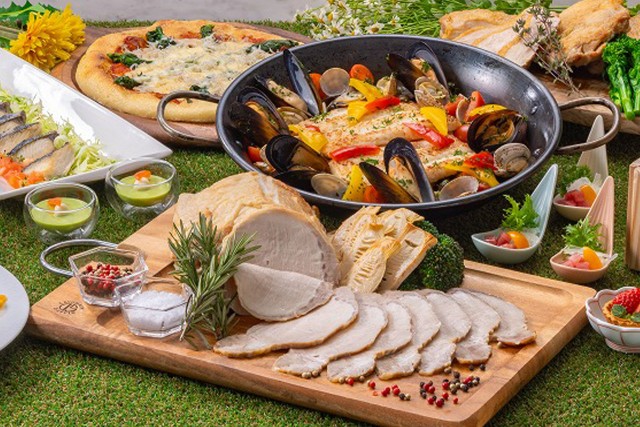 季節によって変わる「パーゴラ」のブッフェ料理　※3-4月の料理イメージ