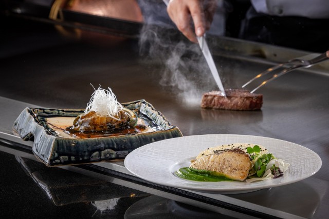 黒毛和牛ステーキと鮑ランチ「宝永」￥9,000　※写真はイメージです。