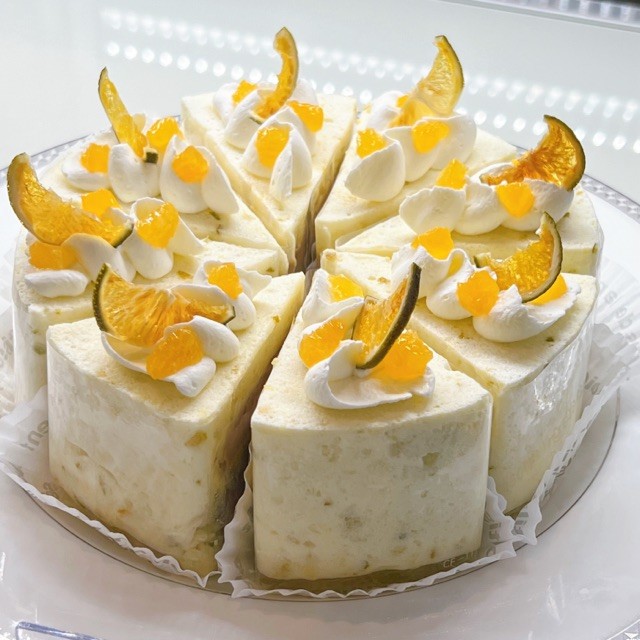 島田市神座の摘果みかんとショコラのケーキ