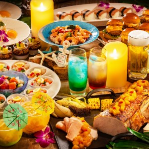【7月・8月の平日限定】1人11,500円2食付き「レストランロジェール」アロハで乾杯！ハワイビアブッフェ付き宿泊プラン（朝夕付き）(HPR082)