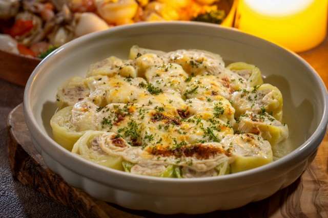 ロールキャベツのモッツアレラグラチネ